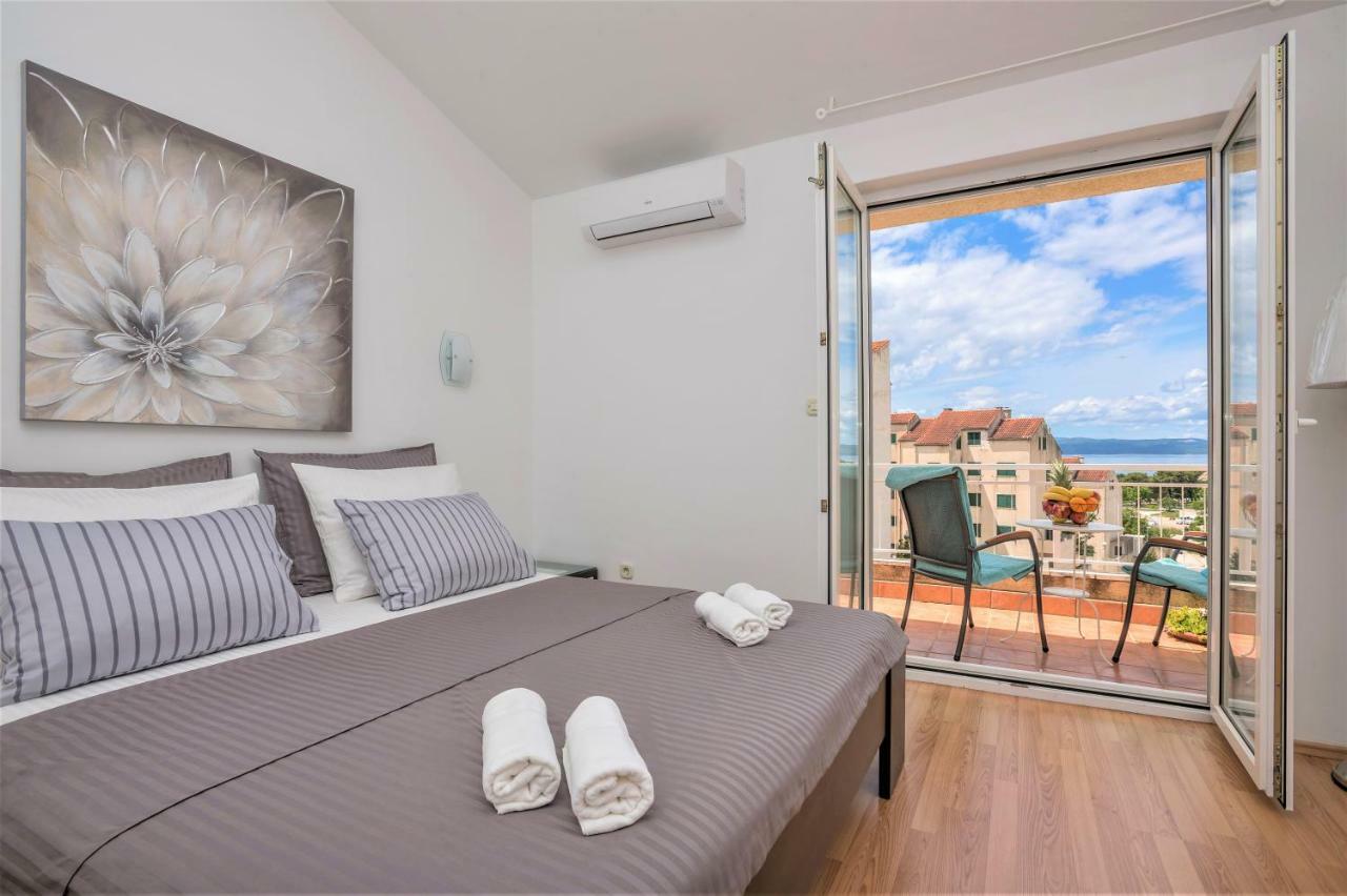 Andor - Lux, Two Beautiful Terraces With Sea & Sunset View Apartment Makarska Exterior foto
