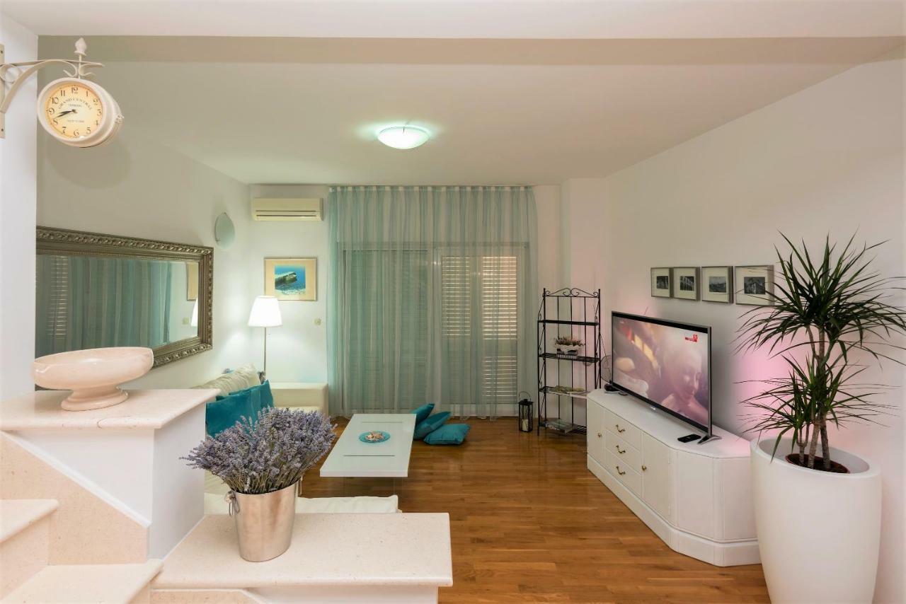 Andor - Lux, Two Beautiful Terraces With Sea & Sunset View Apartment Makarska Exterior foto